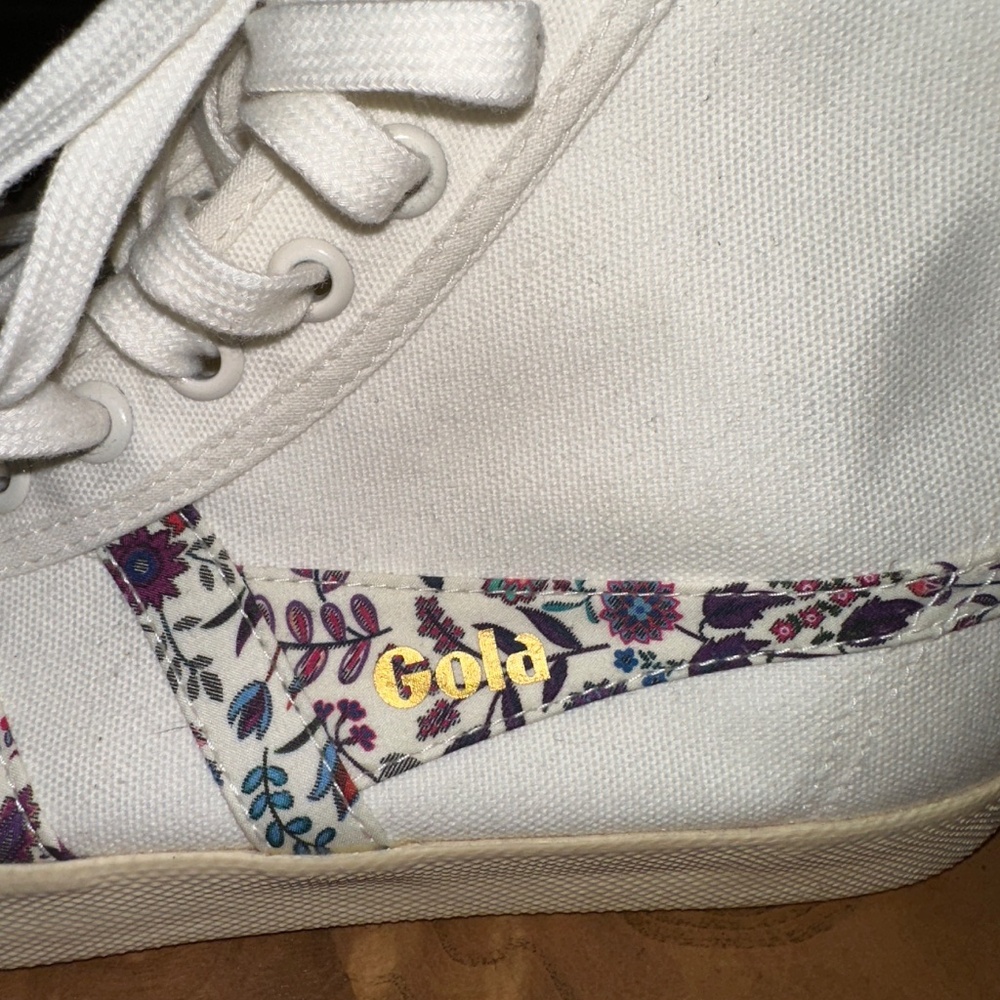 NWOT J. Crew x Gola for J. Crew Coaster High Top Sneakers Liberty floral - Picture 4 of 10